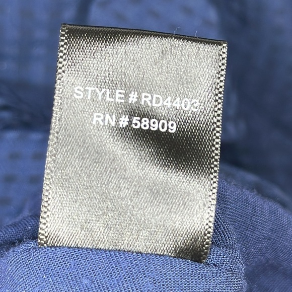 Gianni Bini V Neck Navy Blue Spaghetti Strap Ruffle Mini Dress Size Small - Picture 11 of 13